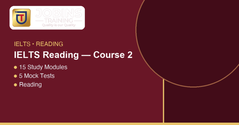 IELTS Reading — Course 2 — Matching Headings