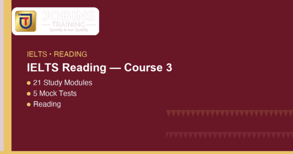 IELTS Reading — Course 3 — Skimming for main ideas