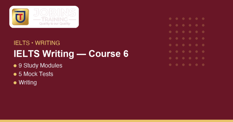 IELTS Writing — Course 6 — Describing trends and comparisons