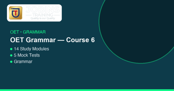 OET Grammar — Course 6 — Referral: Asthma Exacerbation + Knee Pain