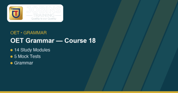OET Grammar — Course 18 — Present Tenses: Facts/Routines vs What's Happening Now