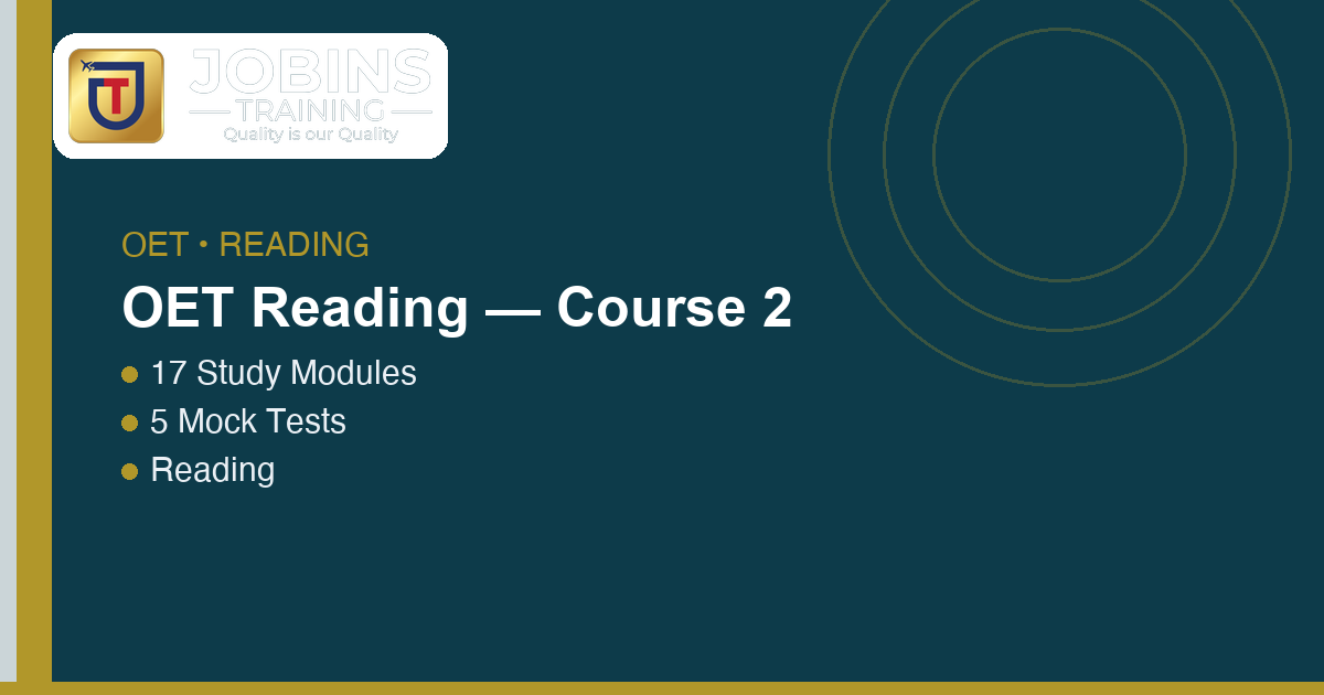 OET Reading Practice: Find the Right Detail Faster