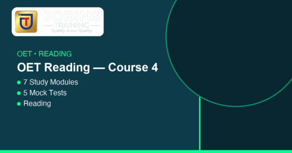 OET Reading — Course 4 — Healthcare synonym/paraphrase bank