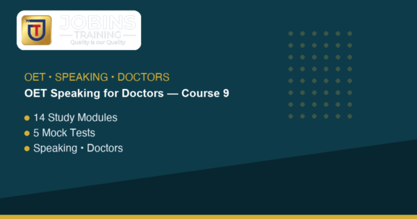 OET Speaking for Doctors — Course 9 — Metabolic, Renal & Blood Cluster