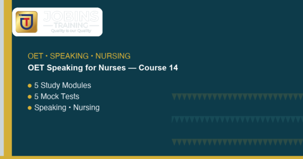 OET Speaking for Nurses — Course 14 — Jargon-buster quick table