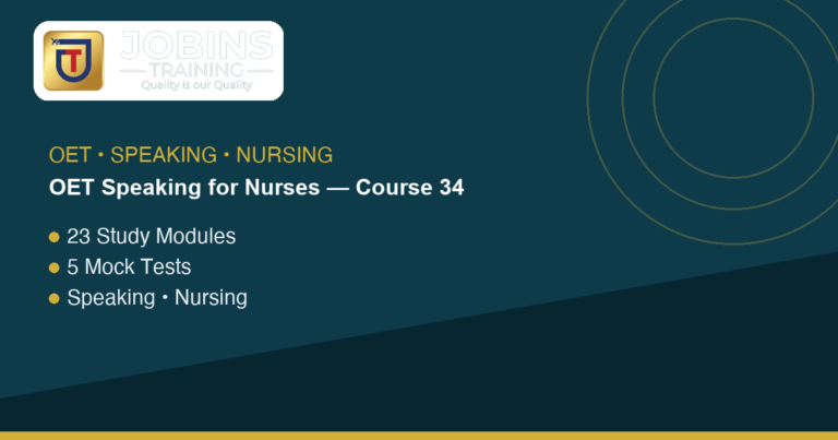 OET Speaking for Nurses — Course 34 — Asthma Exacerbation, Paediatric