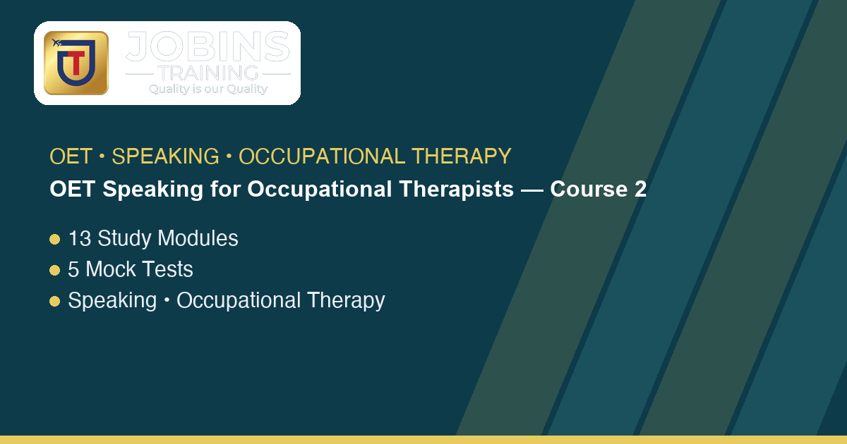 OET Occupational Therapy: Stroke Discharge and the Real Home Routine