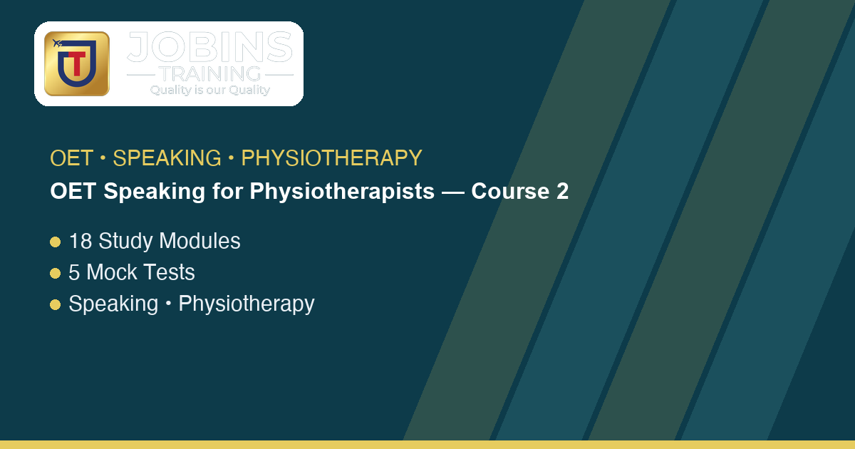 OET Physiotherapy Speaking: GBS Rehabilitation Goals Without Guarantees