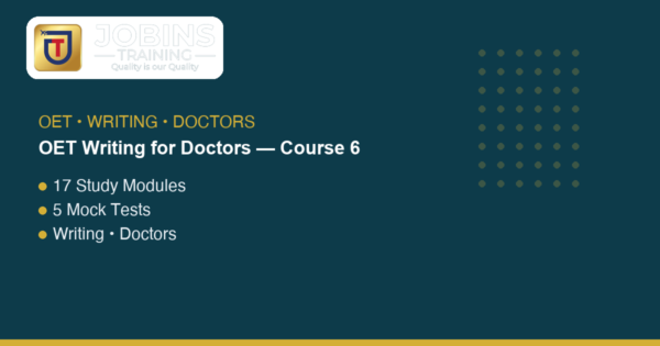 OET Writing for Doctors — Course 6 — Respiratory, Cardiology and Stroke