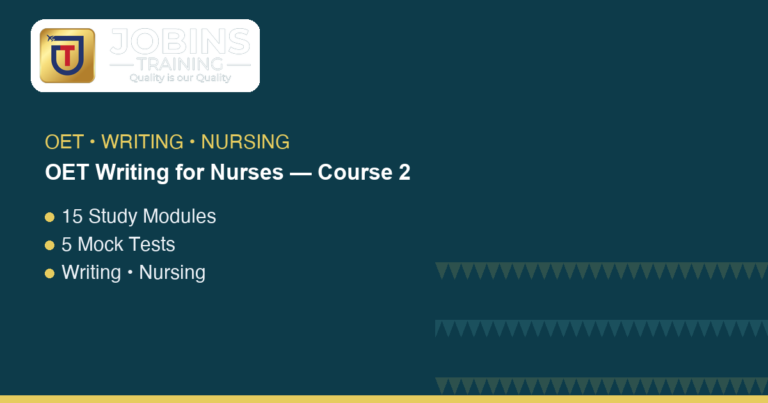OET Writing for Nurses — Course 2 — Neurology & Stroke Rehabilitation