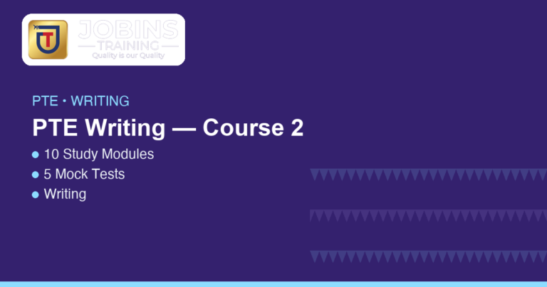 PTE Writing — Course 2 — What PTE Academic Writing tests