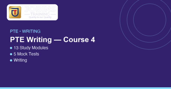 PTE Writing — Course 4 — The 4-paragraph template