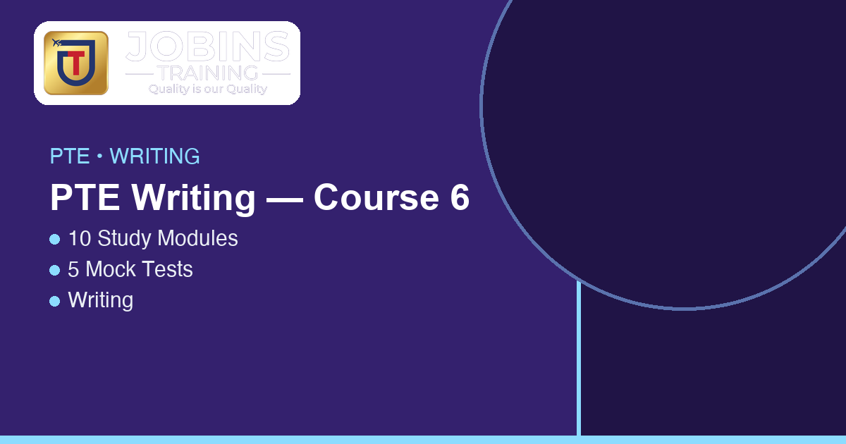 PTE Writing — course cover