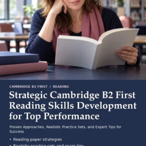 Strategic Cambridge B2 First Reading Skills Development for Top Performance by Jobin Thomas — front cover