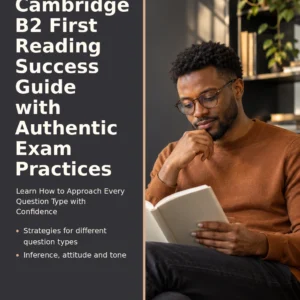 Cambridge B2 First Reading Success Guide with Authentic Exam Practices by Jobin Thomas — front cover