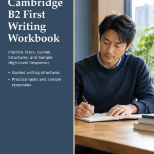 The Cambridge B2 First Writing Workbook by Jobin Thomas — front cover