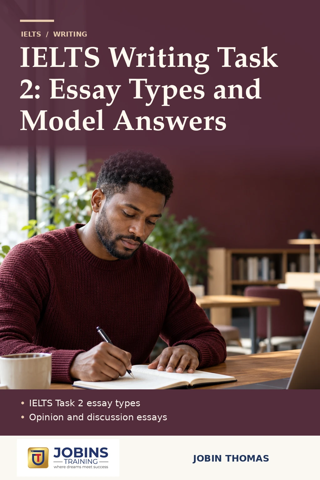 IELTS Writing Task 2: Essay Types and Model Answers — book cover