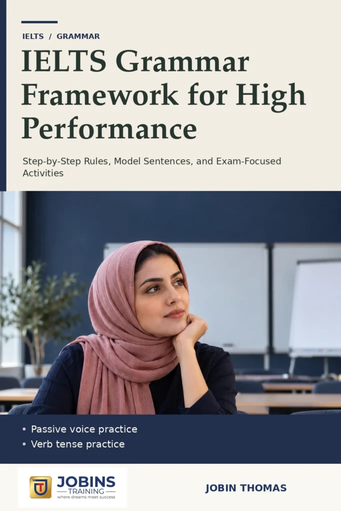 IELTS Grammar Framework for High Performance by Jobin Thomas — front cover