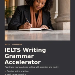 IELTS Writing Grammar Accelerator by Jobin Thomas — front cover