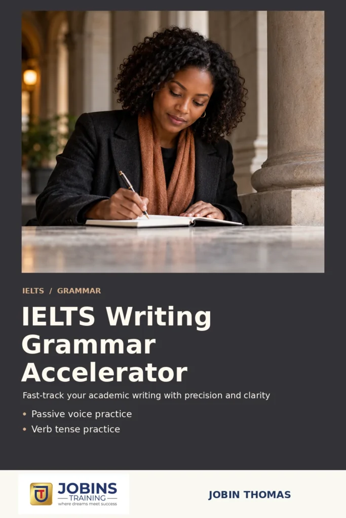 IELTS Writing Grammar Accelerator by Jobin Thomas — front cover