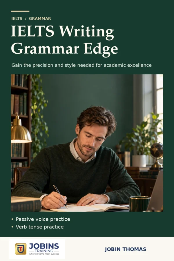 IELTS Writing Grammar Edge by Jobin Thomas — front cover