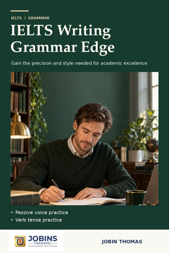 IELTS Writing Grammar Edge by Jobin Thomas — front cover