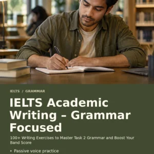 IELTS Academic Writing – Grammar Focused by Jobin Thomas — front cover