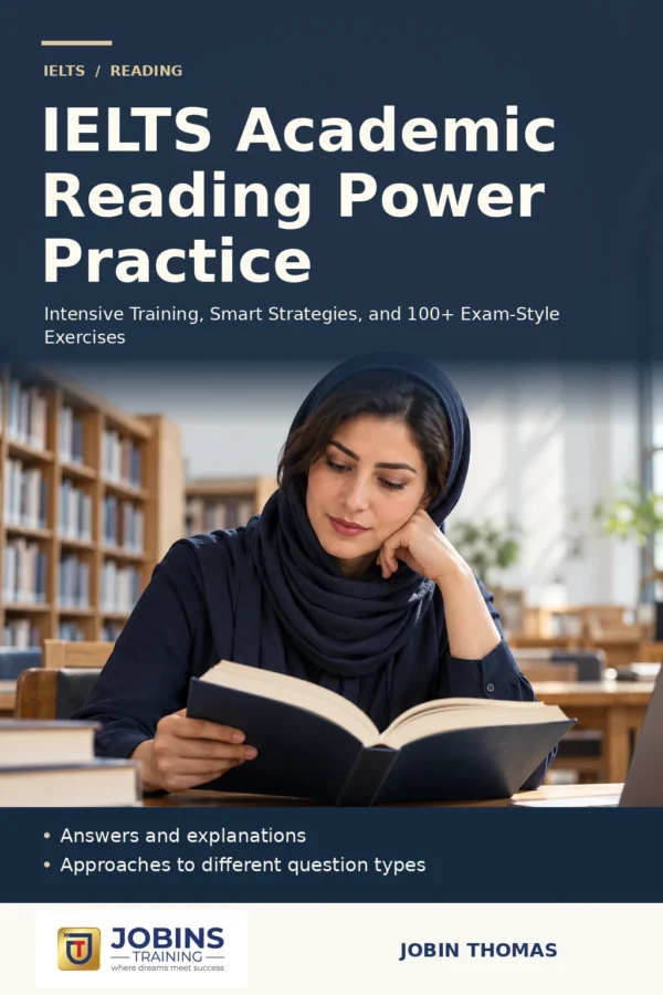 IELTS Academic Reading Power Practice by Jobin Thomas — front cover