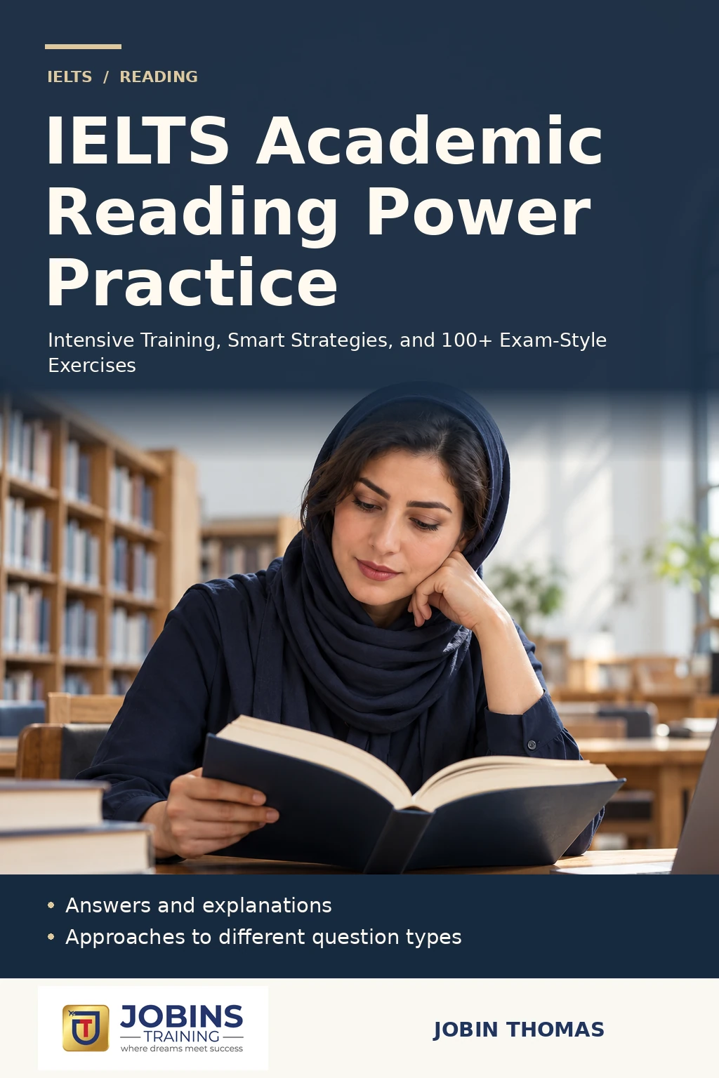 IELTS Academic Reading Power Practice by Jobin Thomas — front cover
