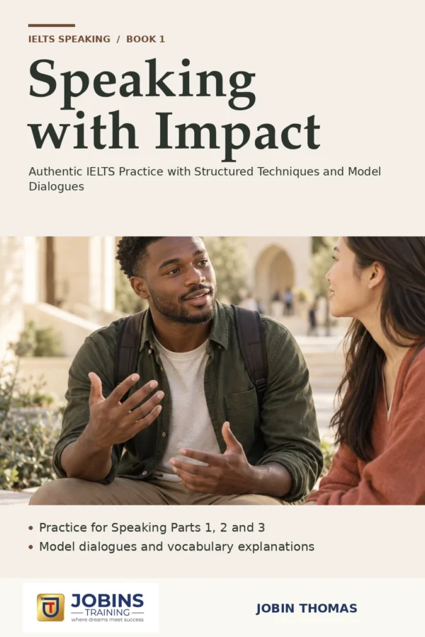 Speaking with Impact by Jobin Thomas — front cover