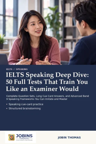 IELTS Speaking Deep Dive: 50 Full Tests That Train You Like an Examiner Would — book cover