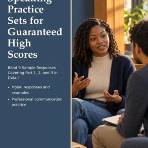 50 IELTS Speaking Practice Sets for Guaranteed High Scores by Jobin Thomas — front cover