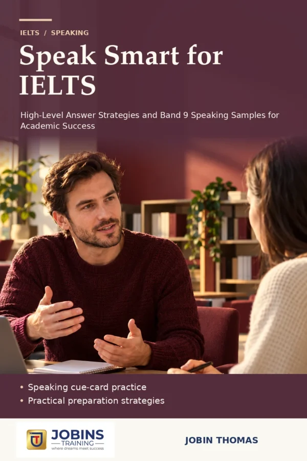 Speak Smart for IELTS by Jobin Thomas — front cover