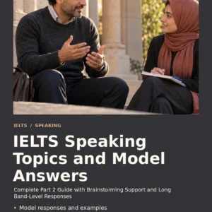 IELTS Speaking Topics and Model Answers by Jobin Thomas — front cover