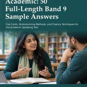 IELTS Speaking Academic: 50 Full-Length Band 9 Sample Answers by Jobin Thomas — front cover