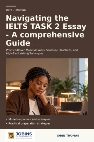 Navigating the IELTS TASK 2 Essay – A comprehensive Guide — book cover