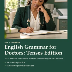 English Grammar for Doctors: Tenses Edition by Jobin Thomas — front cover