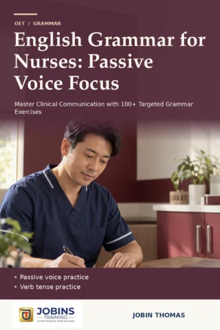 English Grammar for Nurses: Passive Voice Focus — book cover