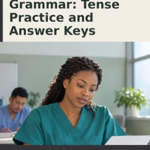 OET Letter Writing Grammar: Tense Practice and Answer Keys by Jobin Thomas — front cover
