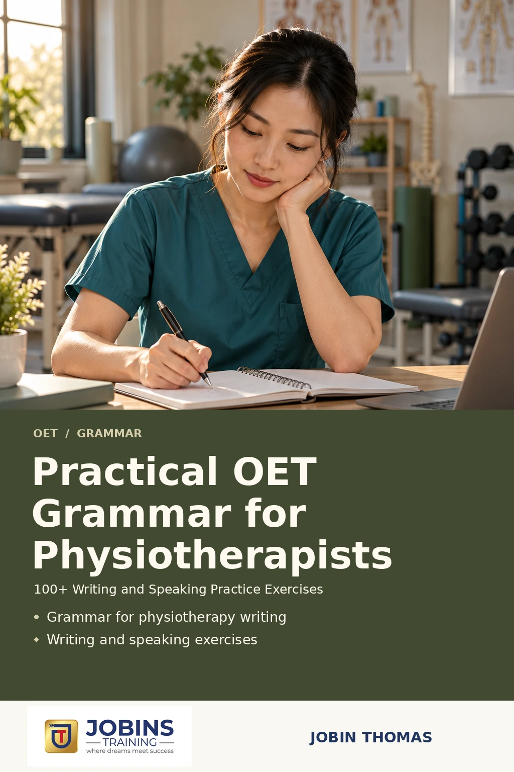 Practical OET Grammar for Physiotherapists by Jobin Thomas — front cover