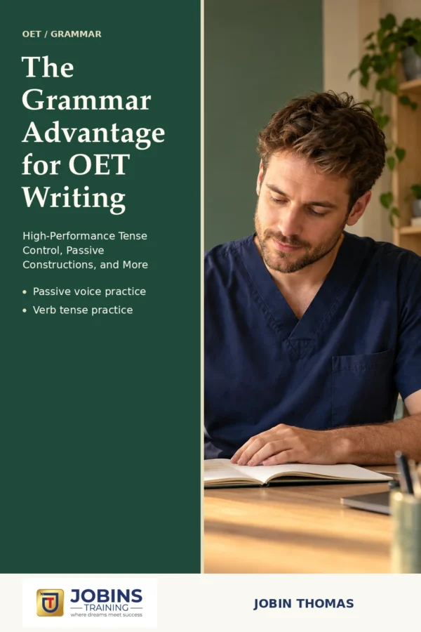 The Grammar Advantage for OET Writing by Jobin Thomas — front cover