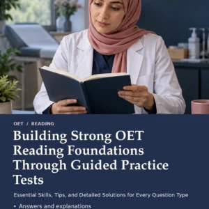 Building Strong OET Reading Foundations Through Guided Practice Tests by Jobin Thomas — front cover