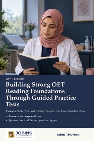 Building Strong OET Reading Foundations Through Guided Practice Tests — book cover