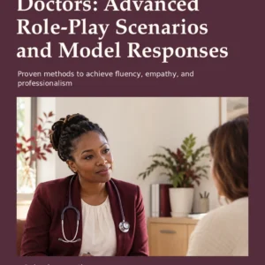OET Speaking for Doctors: Advanced Role-Play Scenarios and Model Responses by Jobin Thomas — front cover