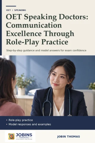 OET Speaking Doctors: Communication Excellence Through Role-Play Practice — book cover