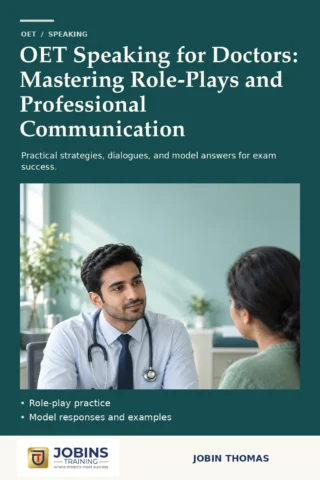 OET Speaking for Doctors: Mastering Role-Plays and Professional Communication — book cover