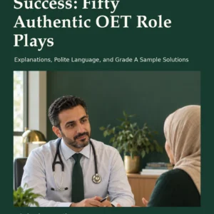 Doctor’s Speaking Success: Fifty Authentic OET Role Plays by Jobin Thomas — front cover