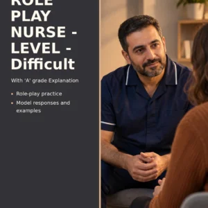 OET ROLE PLAY NURSE - LEVEL - Difficult by Jobin Thomas — front cover