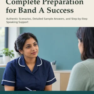 OET Speaking Nurses: Complete Preparation for Band A Success by Jobin Thomas — front cover