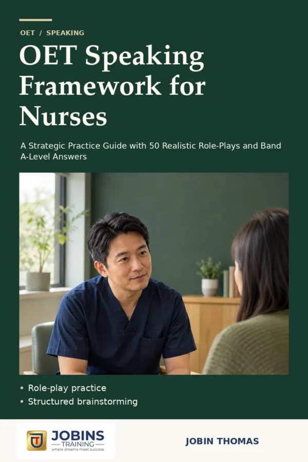OET Speaking Framework for Nurses by Jobin Thomas — front cover